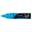 Uni Wet Erase Liquid Chalk Marker 8.0mm Chisel Tip Light Blue PWE8K